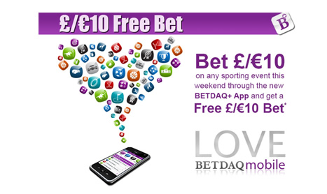 BETDAQ+ £/€10 Free Bet promotion