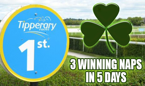 SHAMROCK Thurs: 3 Winning Naps from 5