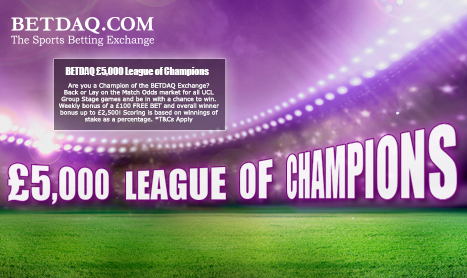 £5,000 BETDAQ League of Champions