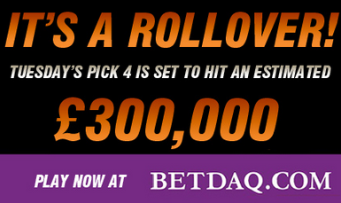 It’s the biggest ROLLOVER ever! £300k+ for just 4 CL correct scores