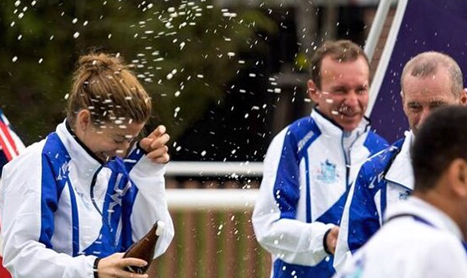 Hayley Turner - Champagne - World All Star Jockey's Championship