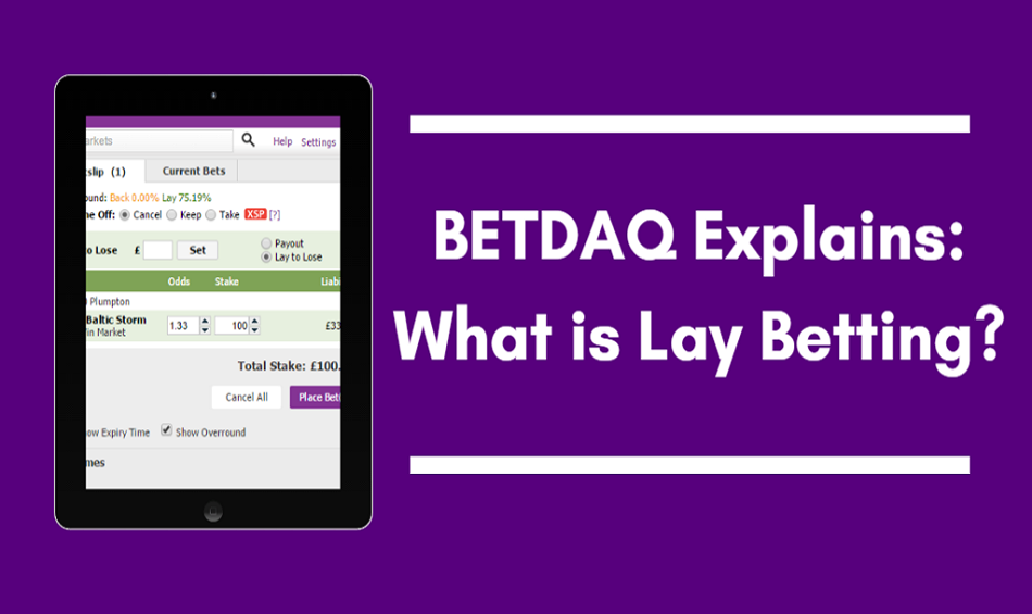 What is Lay Betting? Simple Explanation by Betdaq