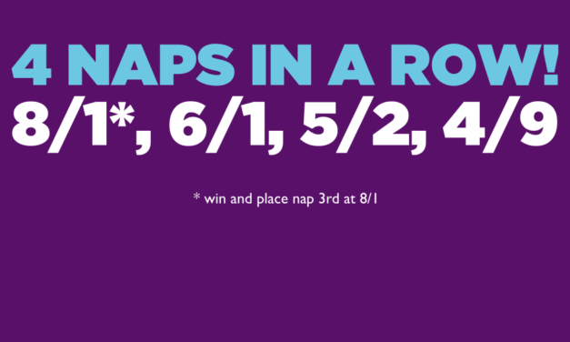 SHAMROCK Sat: FOUR NAPS IN A ROW !!!