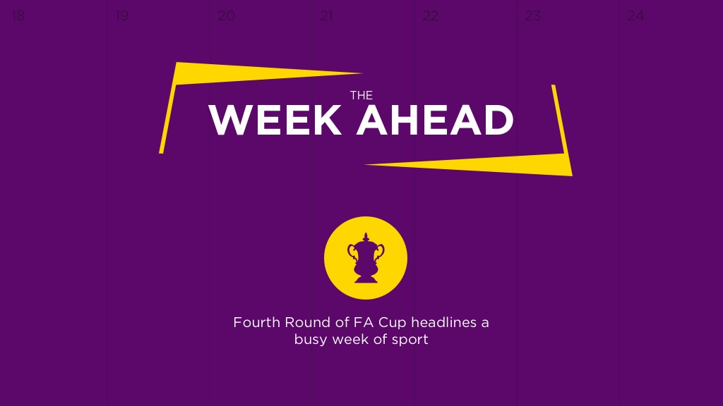 WEEK AHEAD: Fourth Round Of FA Cup Headlines Busy Week Of Sport