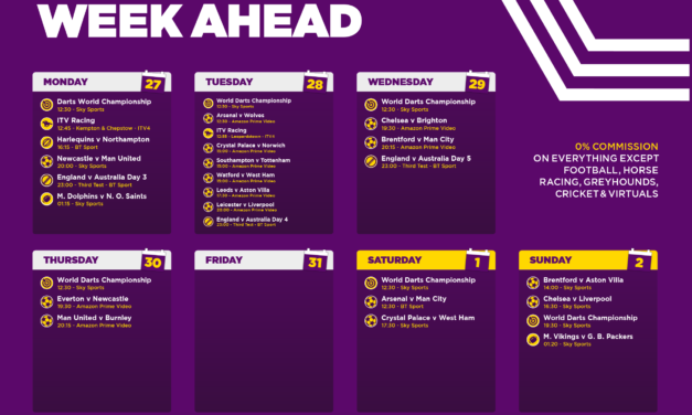 WEEK AHEAD: Cue The Post-Christmas Live Sport Bonanza