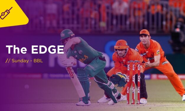 THE EDGE Sun: BBL Melbourne Renegades v Melbourne Stars