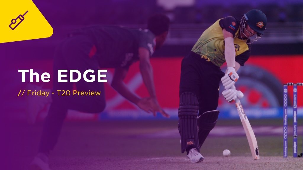 THE EDGE Fri: Australia v Sri Lanka 1st T20