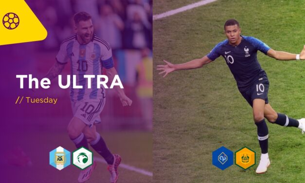 WORLD CUP ULTRA Tues: ARGENTINA v SAUDI ARABIA, DENMARK v TUNISIA, MEXICO v POLAND, FRANCE v AUSTRALIA