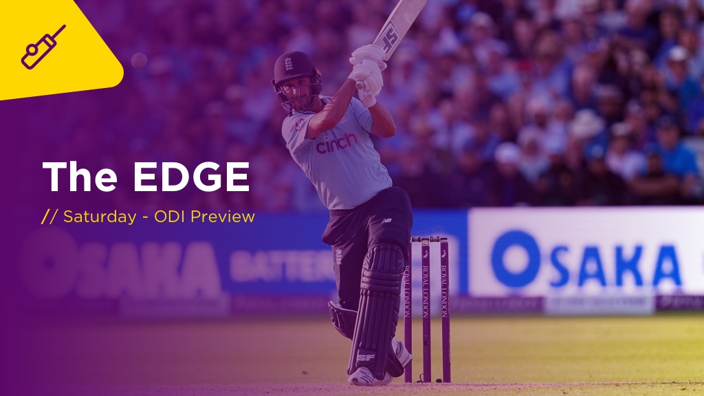 THE EDGE Sat: West Indies v England 3rd ODI