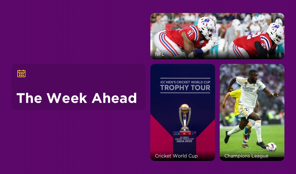 WEEK AHEAD: Champions League & Rugby World Cup