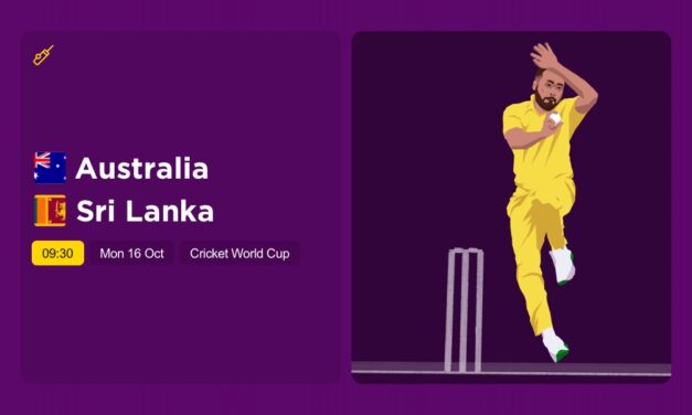 THE EDGE Mon: Cricket World Cup: AUSTRALIA v SRI LANKA