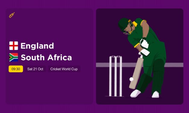 THE EDGE Sat: Cricket World Cup: ENGLAND v SOUTH AFRICA