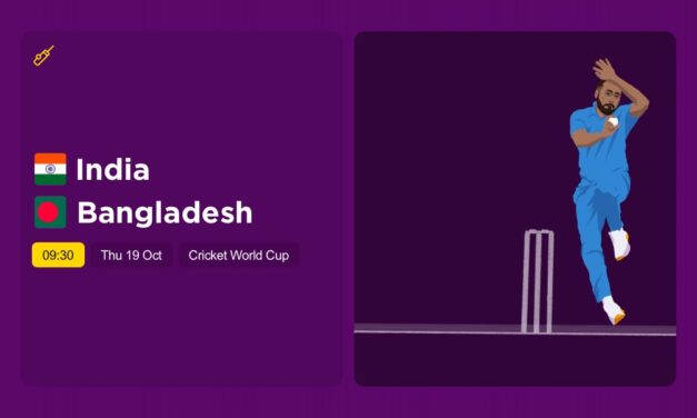 THE EDGE Thurs: Cricket World Cup: INDIA v BANGLADESH