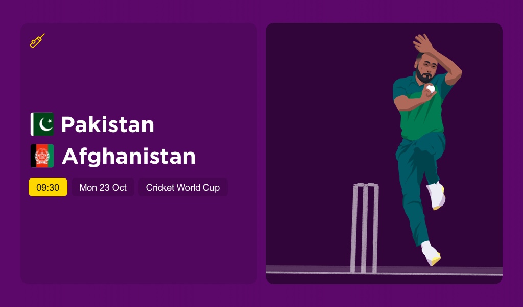 THE EDGE Mon: Cricket World Cup: AFGHANISTAN v PAKISTAN