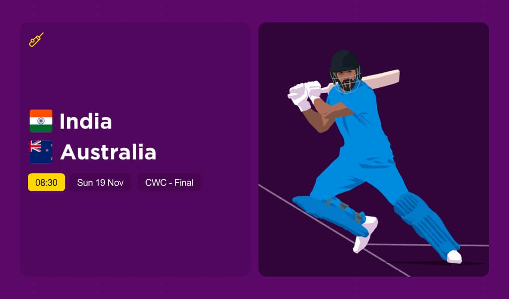THE EDGE Sun: Cricket World Cup Final – India v Australia
