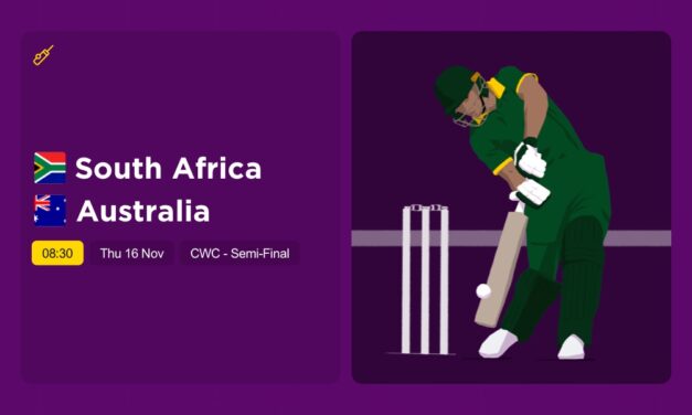 THE EDGE Thurs: Cricket World Cup Semi-Final 2: Australia v South Africa