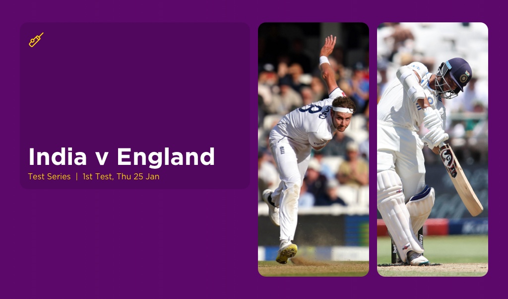THE EDGE Thurs: India v England 1st Test