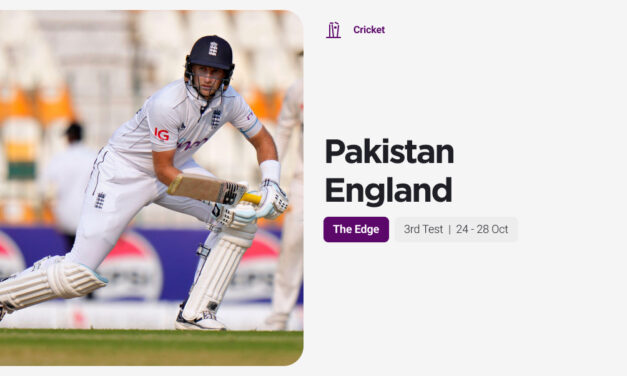 THE EDGE Thurs: Pakistan v England 3rd Test