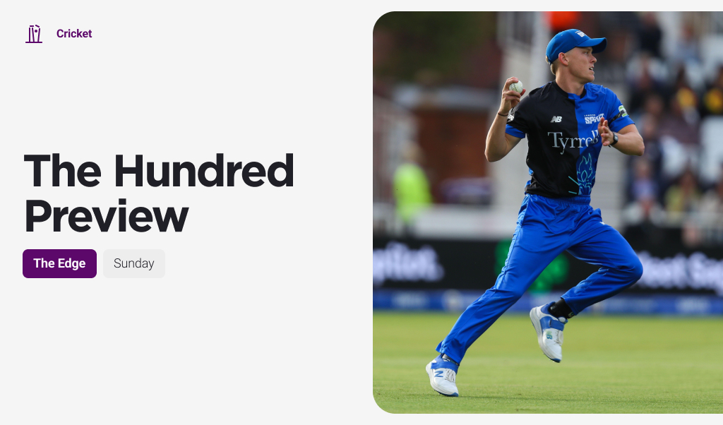 THE EDGE Sun: Oval Invincibles v Trent Rockets (The Hundred Final)