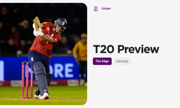 THE EDGE Sat: New Zealand England 1st T20