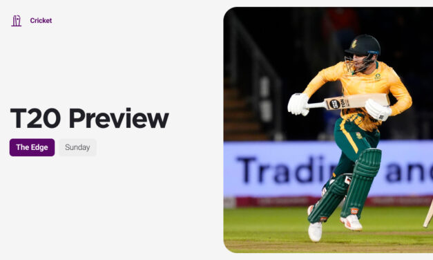 THE EDGE Sun: England v South Africa 3rd T20