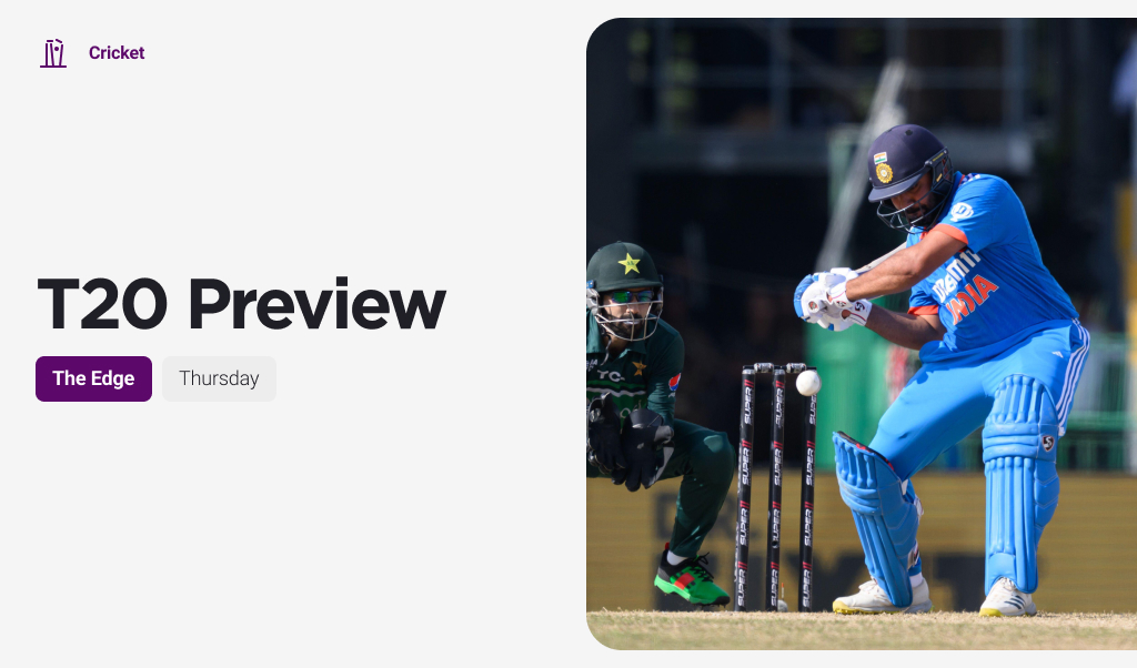 THE EDGE Thur: New Zealand England 3rd T20