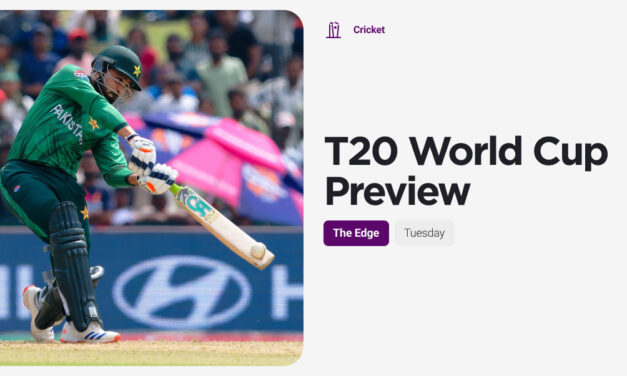 THE EDGE Tues: T20 WORLD CUP Pakistan v USA