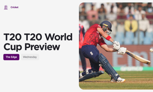 THE EDGE Weds: T20 WORLD CUP England v West Indies