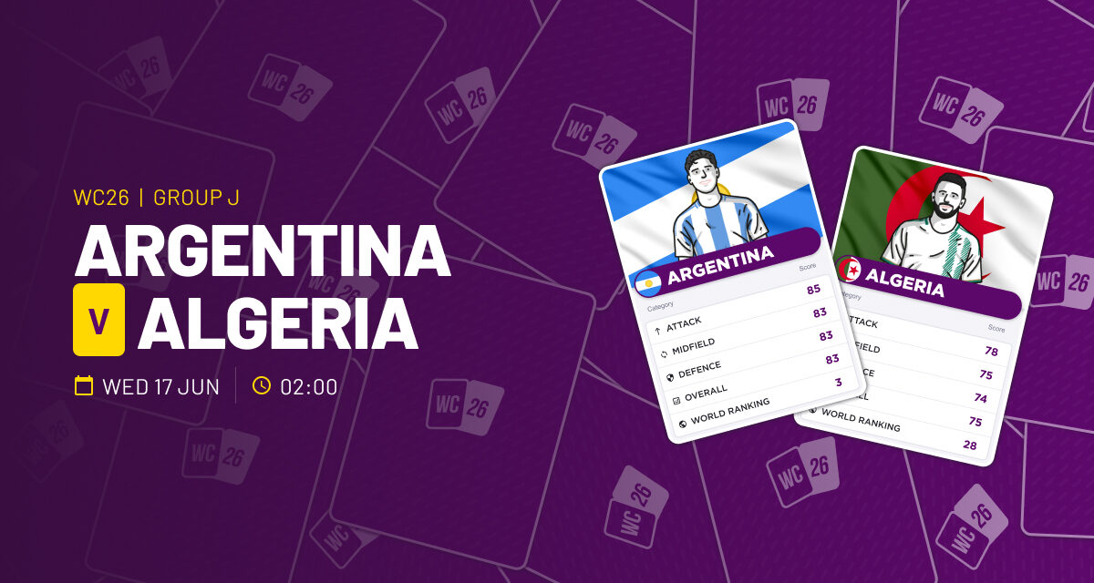THE ULTRA Weds: Argentina v Algeria WORLD CUP GROUP J