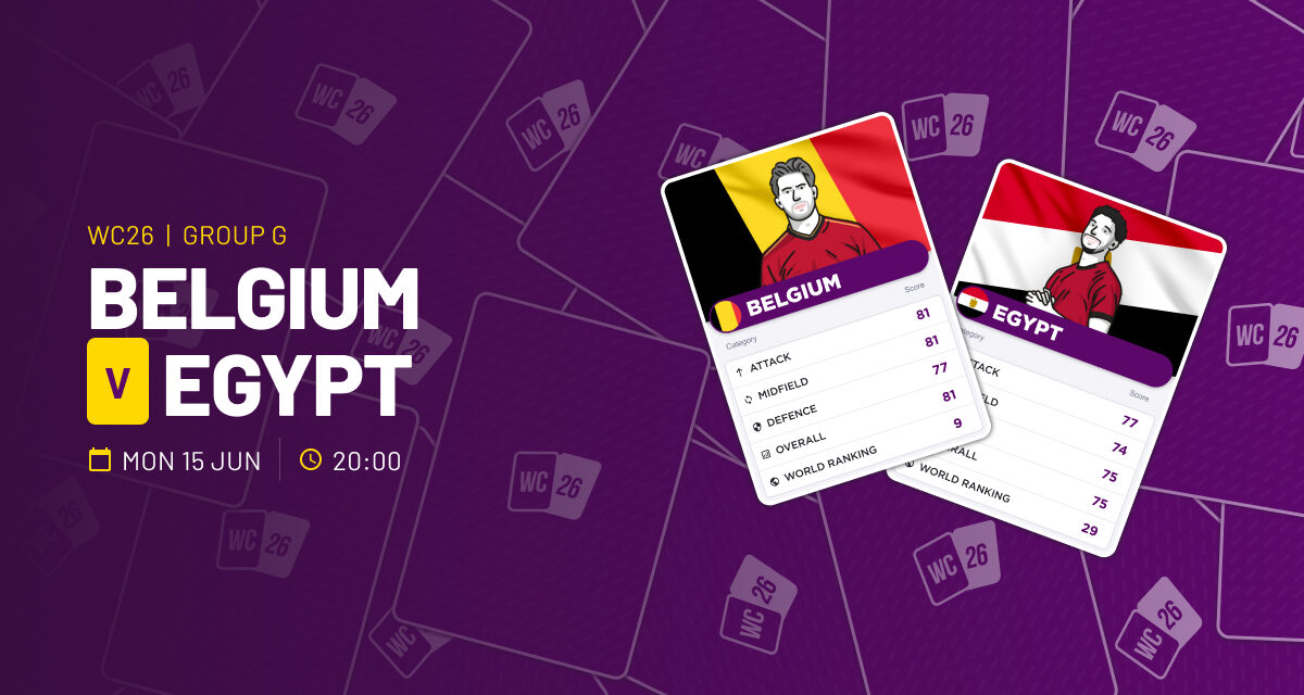 THE ULTRA Mon: Belgium v Egypt WORLD CUP GROUP G