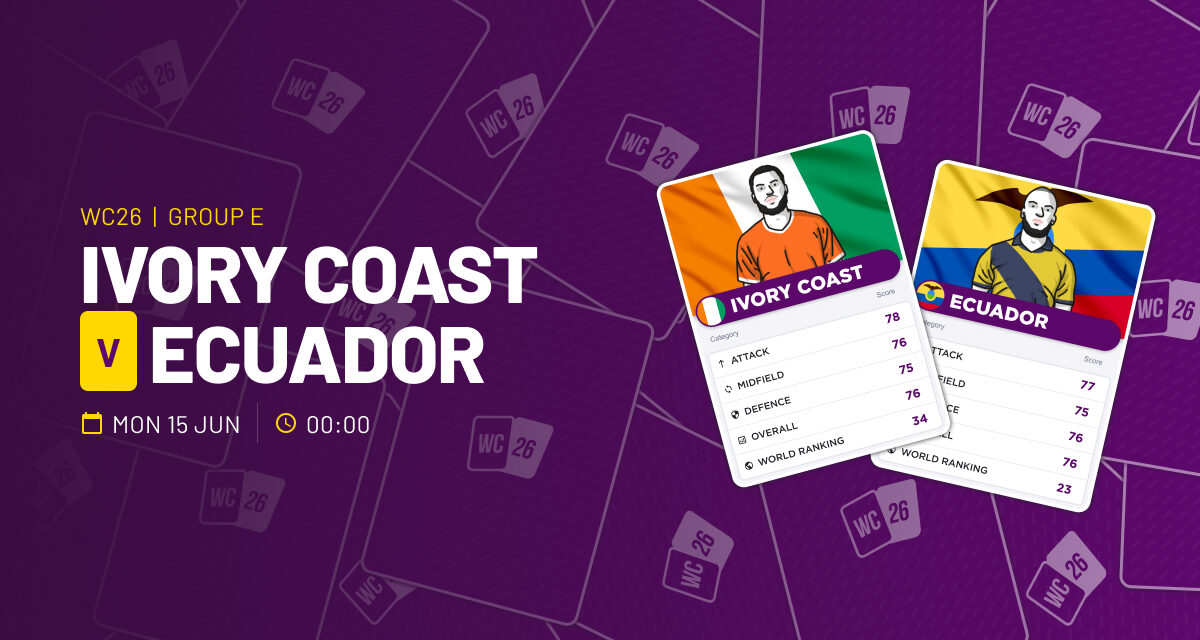 THE ULTRA Mon: Ivory Coast v Ecuador WORLD CUP GROUP E