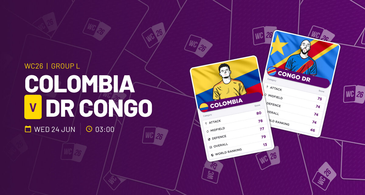 THE ULTRA Weds: Colombia v DR Congo WORLD CUP GROUP K