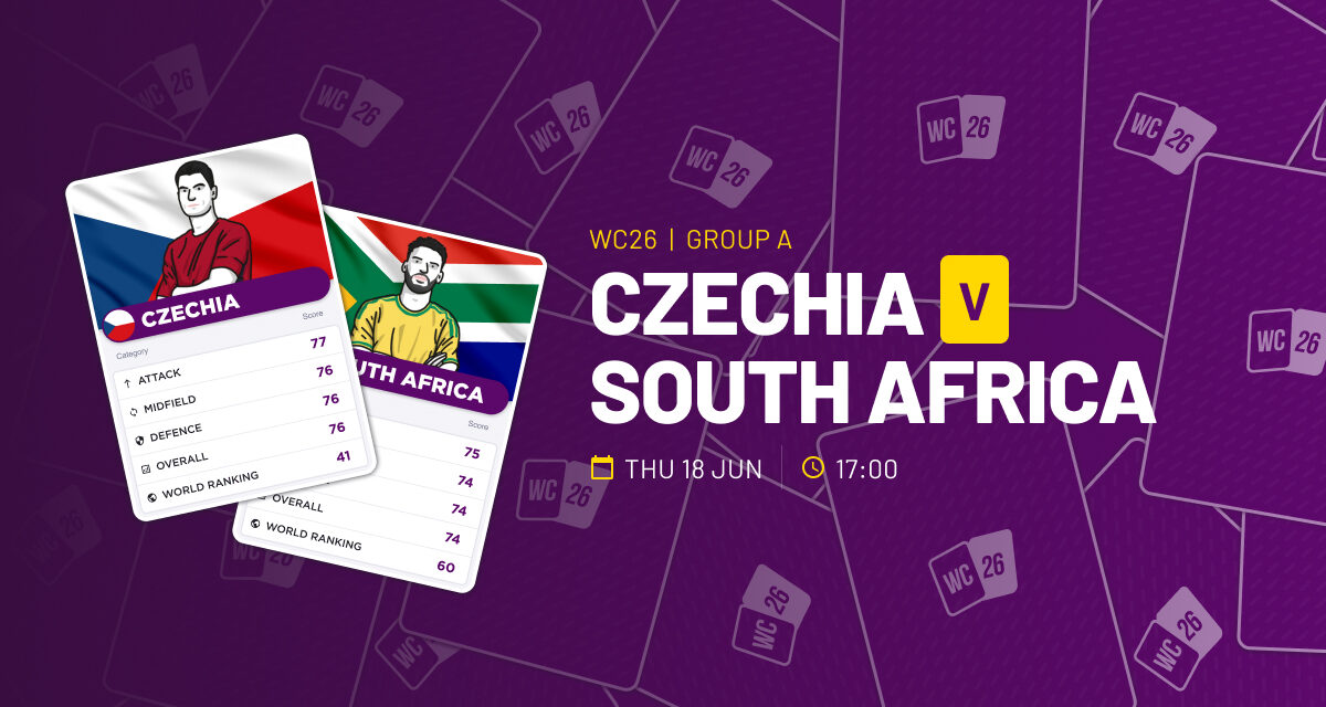 THE ULTRA Thurs: Czechia v South Africa WORLD CUP GROUP A