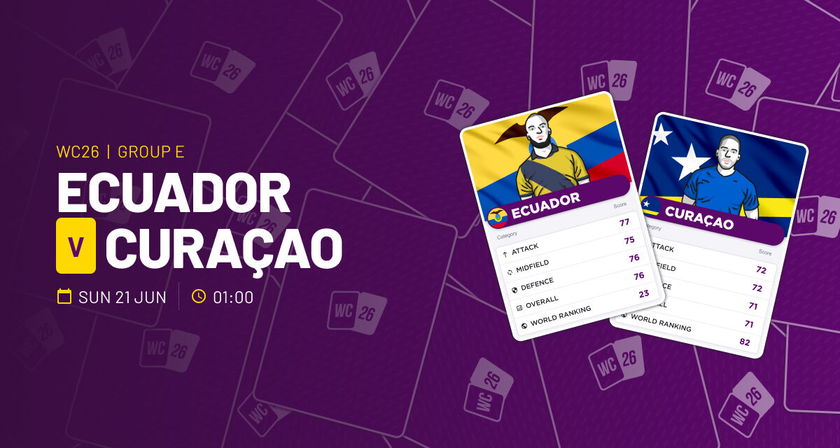 THE ULTRA Sun: Ecuador v Curacao WORLD CUP GROUP E