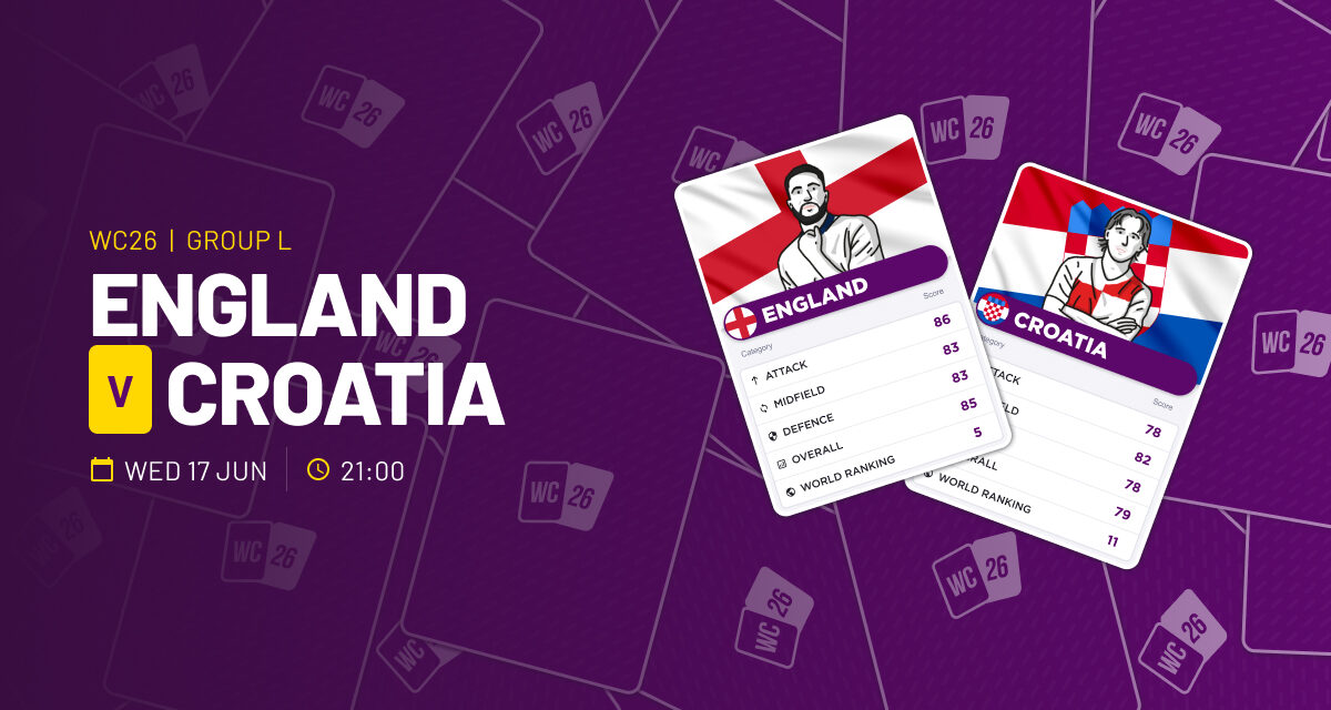THE ULTRA Weds: England v Croatia WORLD CUP GROUP L