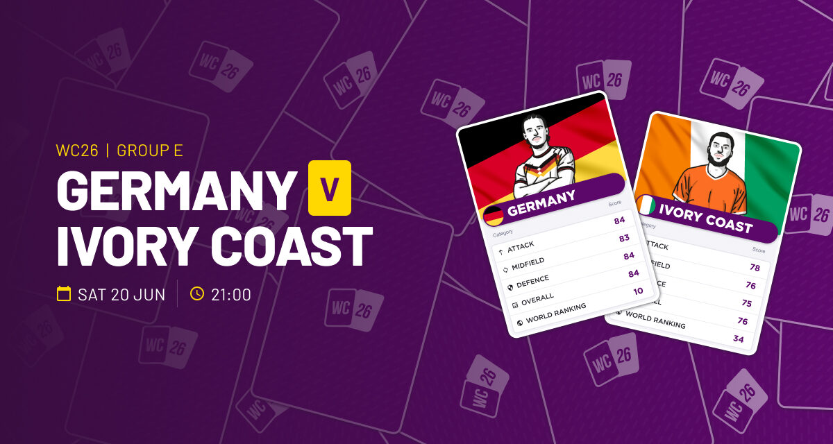 THE ULTRA Sat: Germany v Ivory Coast WORLD CUP GROUP E