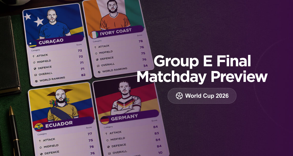 WORLD CUP Thurs: Group E Final Matchday