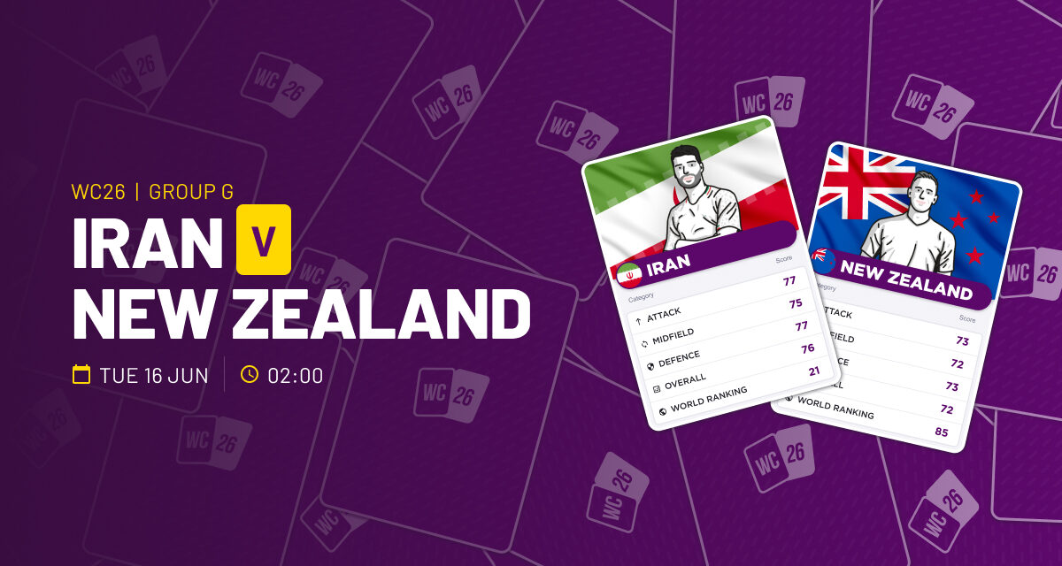 THE ULTRA Tues: Iran v New Zealand  WORLD CUP GROUP G