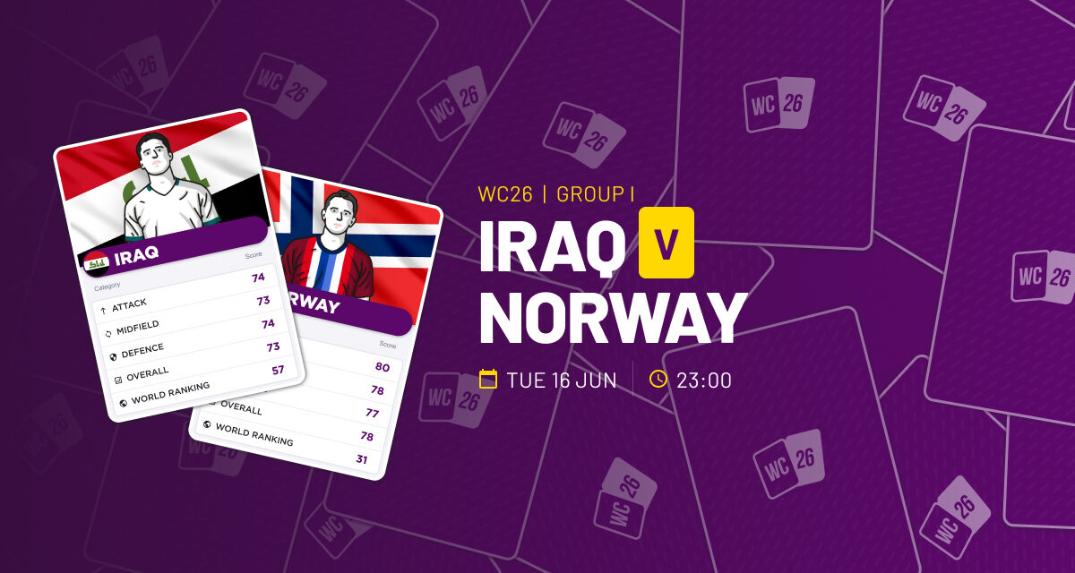 THE ULTRA Tues: Iraq v Norway WORLD CUP GROUP I