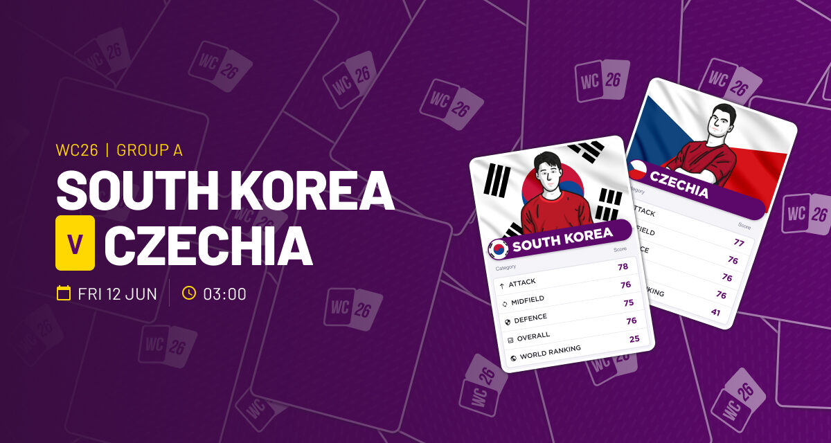 THE ULTRA Fri: South Korea v Czechia  WORLD CUP GROUP A