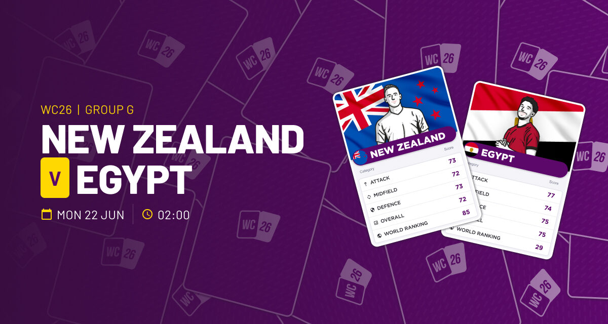 THE ULTRA Mon: New Zealand v Egypt WORLD CUP GROUP G