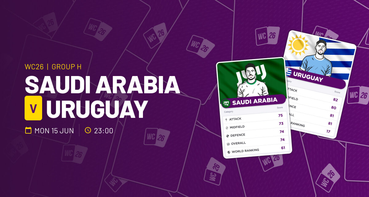 THE ULTRA Mon: Saudi Arabia v Uruguay WORLD CUP GROUP H
