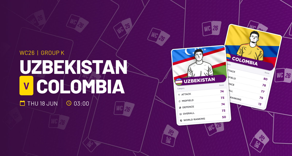 THE ULTRA Thurs: Uzbekistan v Colombia WORLD CUP GROUP K